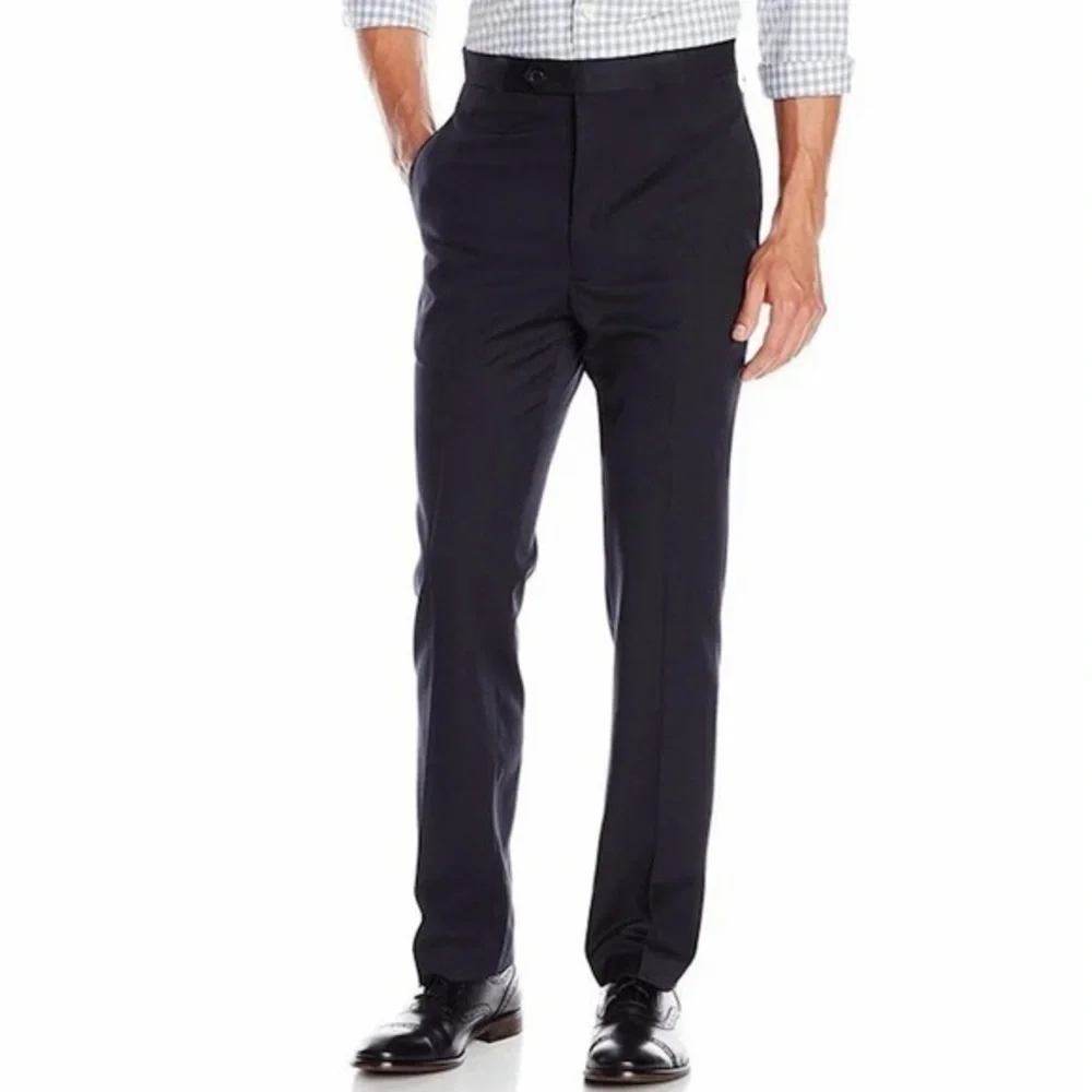 Regular Fit Classic Black Dress Pants!